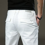 Slim Fit Elasticated Long Pants