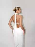 Collar Lace-up Dress