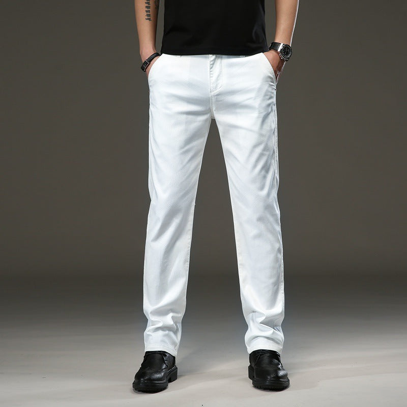 Slim Fit Elasticated Long Pants