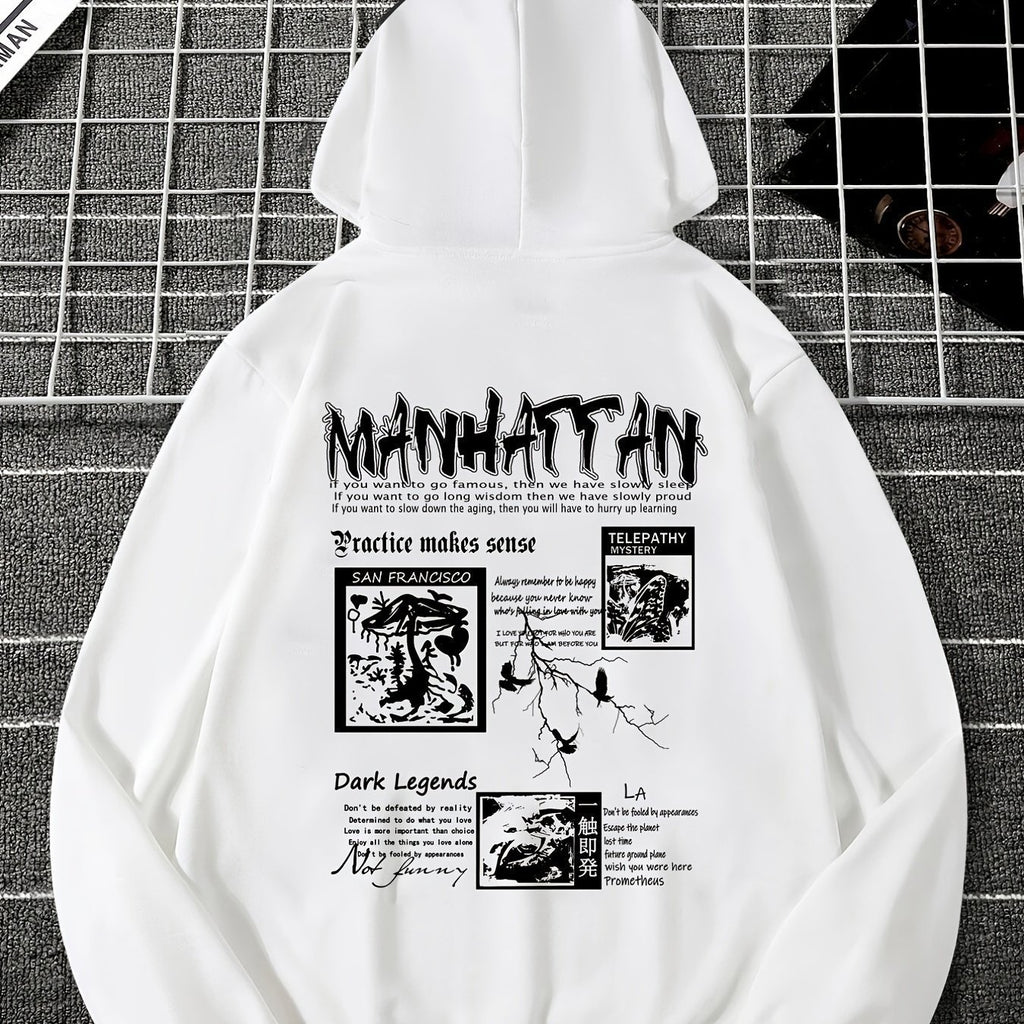 Men's Casual Drawstring Pocket Hoodie