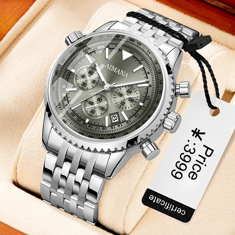 Quartz Three Eyes Watch