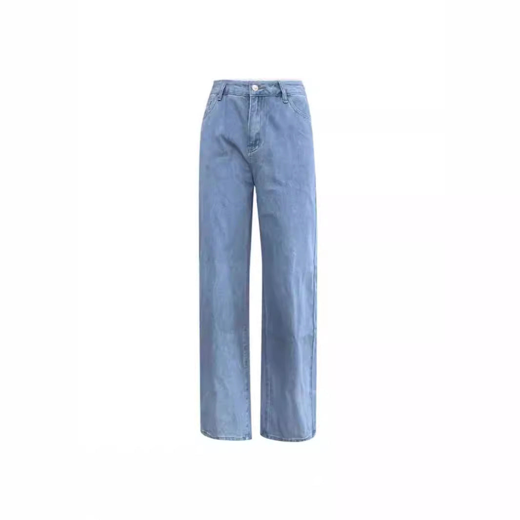 Casual Retro Loose Denim Trousers