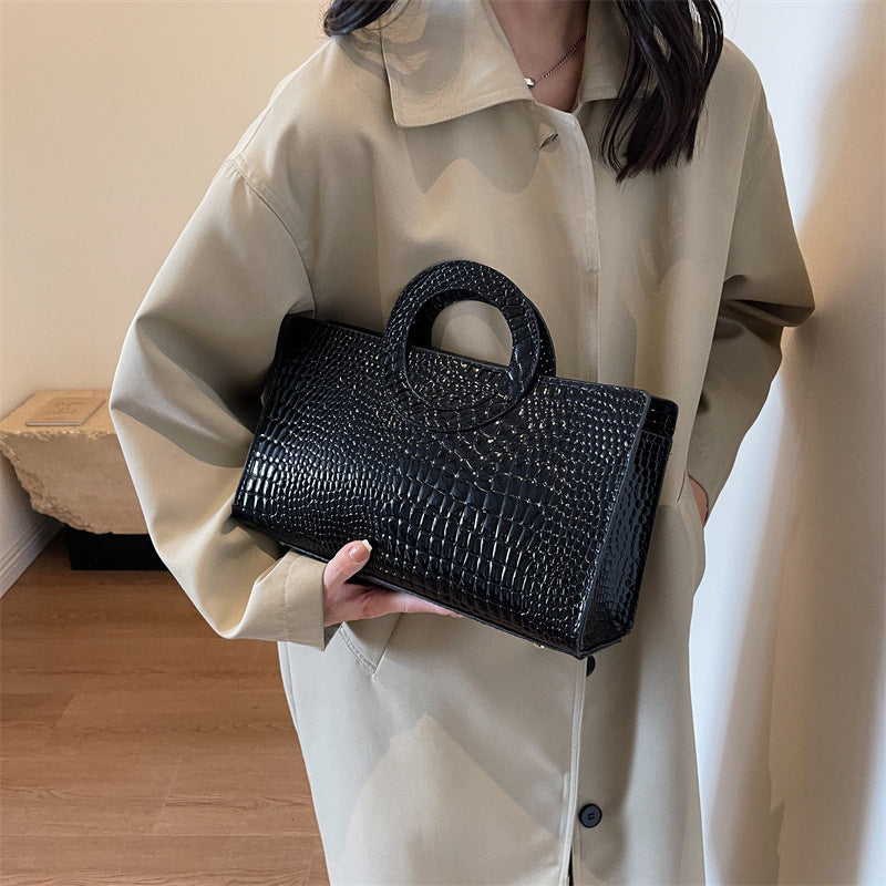 Stone Texture Fashion Handbag